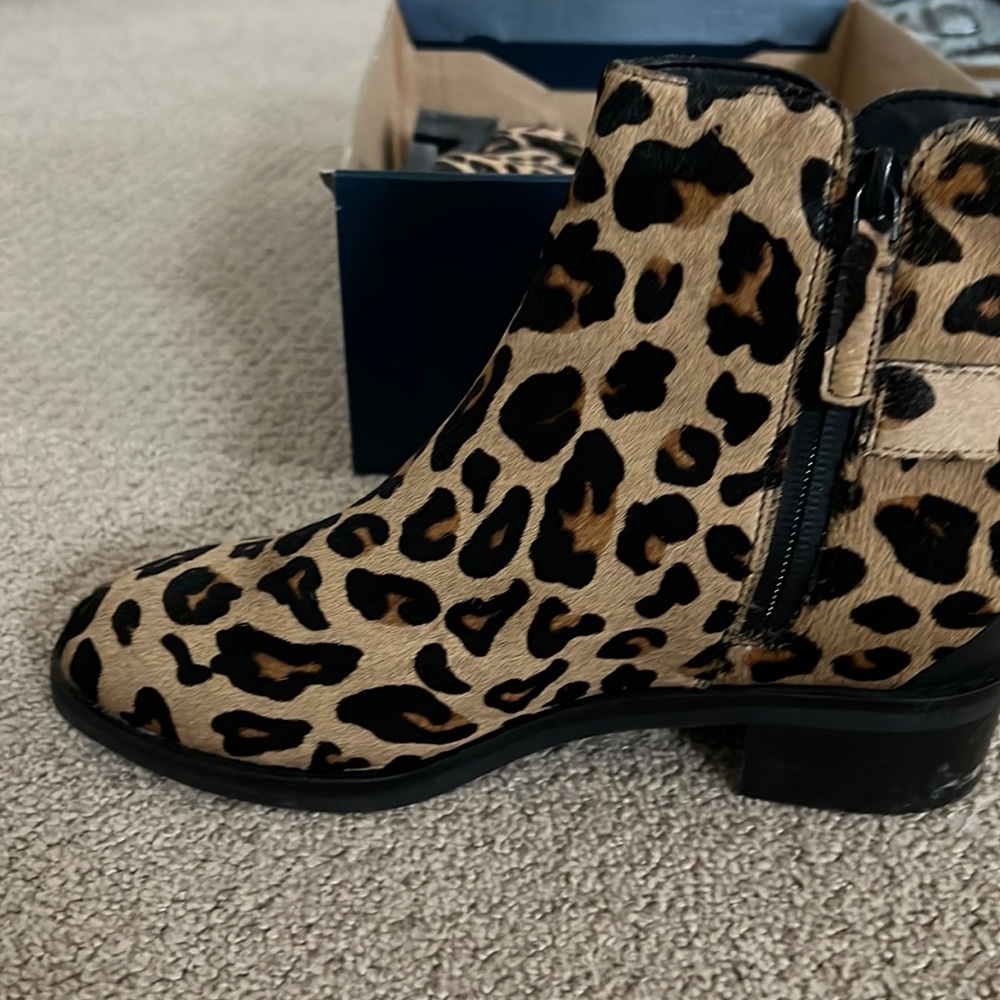 COLE HAAN KIMBERLY WP BOOTIE LEOPARD